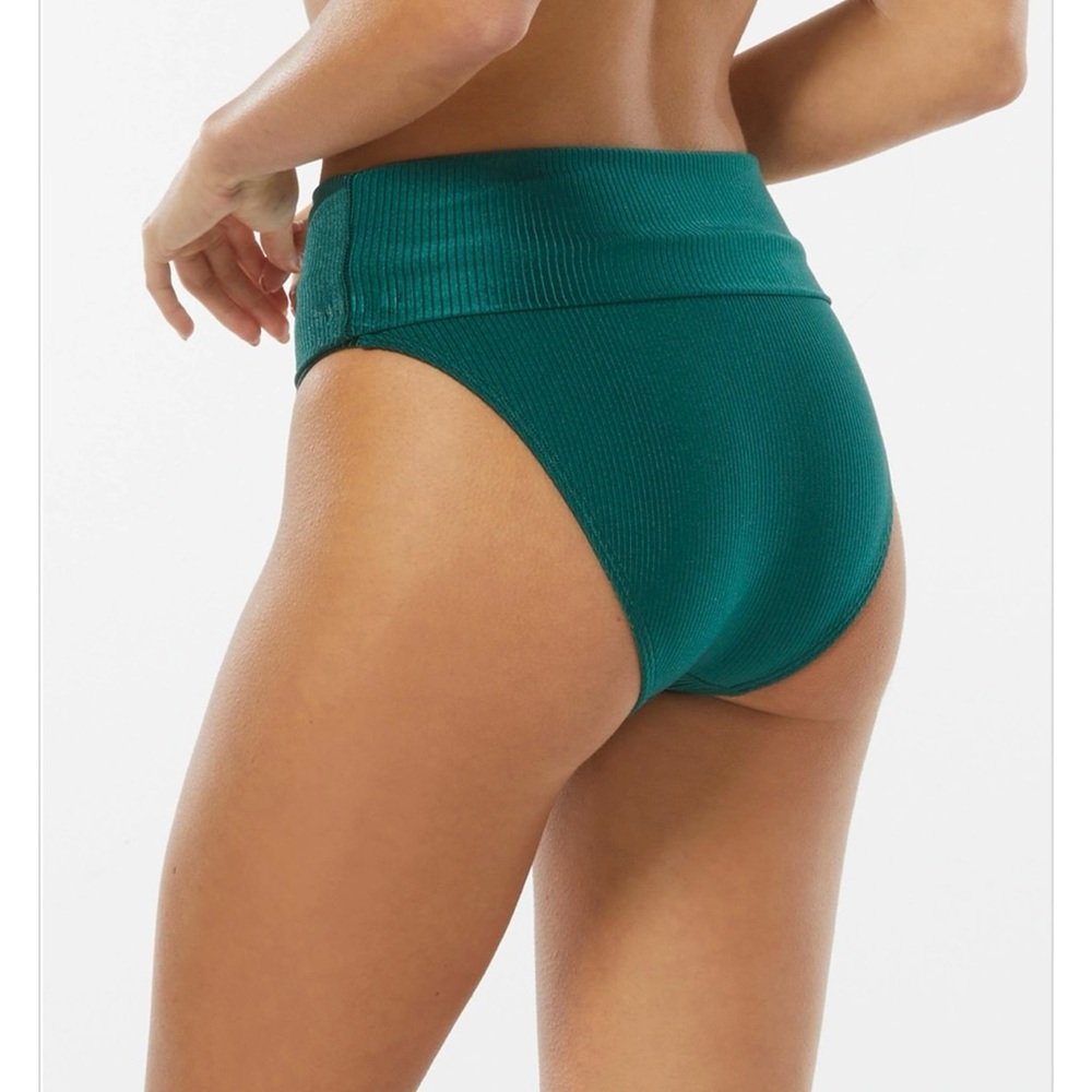 Green Ribbed Bikini Set - Picture 6 of 12